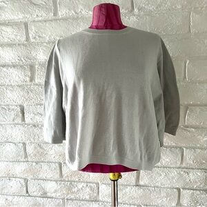 Banana Republic Light Grayish Blue Organic Cotton Sweater S L
